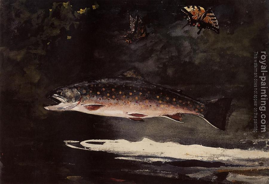 Winslow Homer : Trout Breaking